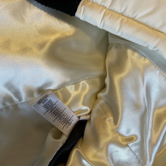 Calvin Klein Womens Ivory & Black Quilted Stretch Sides Puffer Vest Small NWOT - Picture 6 of 12